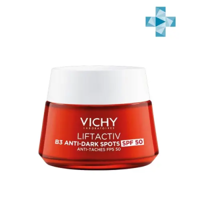 VICHY LIFTACTIV крем дневной с витамином В3 против пигментации SPF-50 50мл фото в интернет-аптеке "Фармсервис"