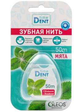 Зубная нить Time Dent мята 50м №1