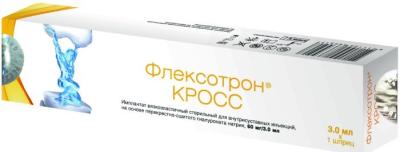 Флексотрон кросс шприц имплантат вязкоэласт. стер. д/внутрисуст. инъекции 60мг/3мл Флексотрон кросс шприц имплантат вязкоэласт. стер. д/внутрисуст. инъекции 60мг/3мл
