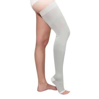 Чулки компрессионные до бедра (вид-2) 1-кл. кругловязанный без мыска с силиконовой резинкой фото в интернет-аптеке "Фармсервис"