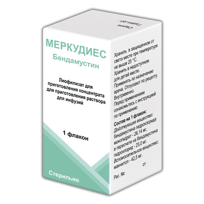Меркудиес лиофилизат для приготовления концентрата для приготовления раствора для инфузий 100мг x 100мг №1