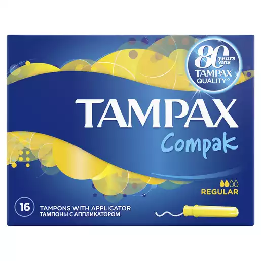 Тампоны гигиенические Tampax Compak Regular №16 с аппликатором  фото в интернет-аптеке "Фармсервис"