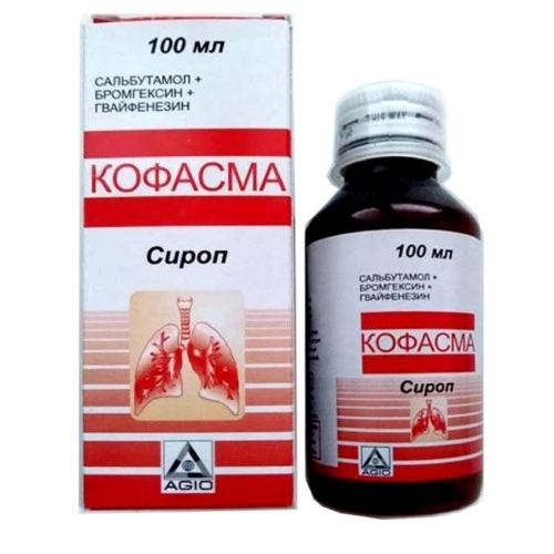 Кофасма сироп 4мг/10мл+100мг/10мл+2мг/10мл x 100мл №1 фото в интернет-аптеке "Фармсервис" Кофасма сироп 4мг/10мл+100мг/10мл+2мг/10мл x 100мл №1 фото в интернет-аптеке "Фармсервис"