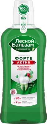 Ополаскиватель полости рта ЛЕСНОЙ БАЛЬЗАМ Форте Актив для десен 400мл