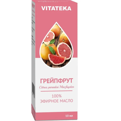 ВИТАТЕКА (VITATEKA) масло Грейпфрута эфирное 10мл ВИТАТЕКА (VITATEKA) масло Грейпфрута эфирное 10мл