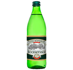 Вода минеральная ЕССЕНТУКИ "Аллея Источников" №17 0,5л (стекло) евровинт