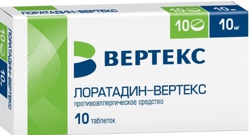 Лоратадин-ВЕРТЕКС таблетки 10мг №10 фото в интернет-аптеке "Фармсервис" Лоратадин-ВЕРТЕКС таблетки 10мг №10 фото в интернет-аптеке "Фармсервис"