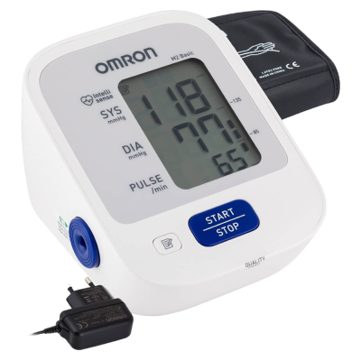 Тонометр Omron M2 Basic HEM 7121-ALRU с адаптером+универсальная манжета 22-42 см