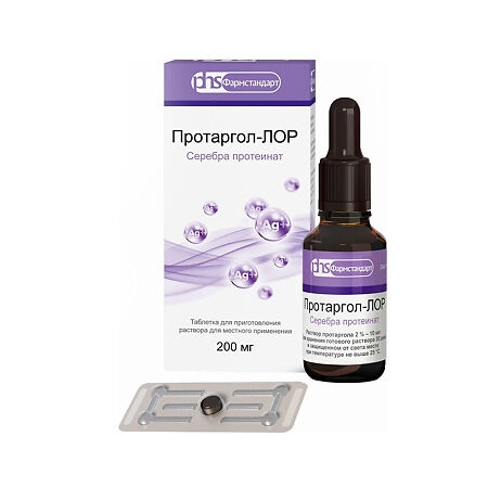 Протаргол-ЛОР таблетки для приготовления раствора для местного применения 200мг №1 фото в интернет-аптеке "Фармсервис" Протаргол-ЛОР таблетки для приготовления раствора для местного применения 200мг №1 фото в интернет-аптеке "Фармсервис"