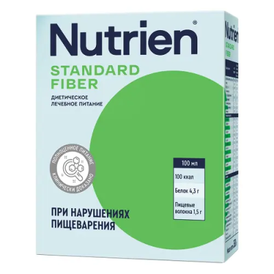 Смесь молочная Нутриэн Стандарт Файбер для энтерального питания с пищевыми волокнами 350г фото в интернет-аптеке "Фармсервис"
