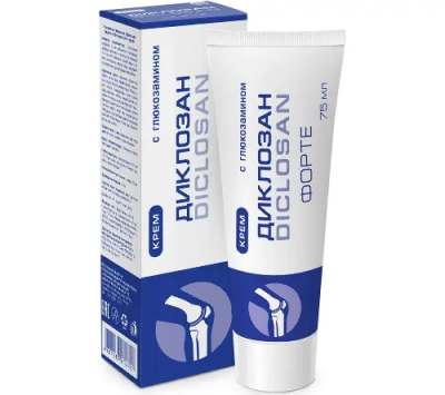 Диклозан форте крем 75г с глюкозамином Диклозан форте крем 75г с глюкозамином