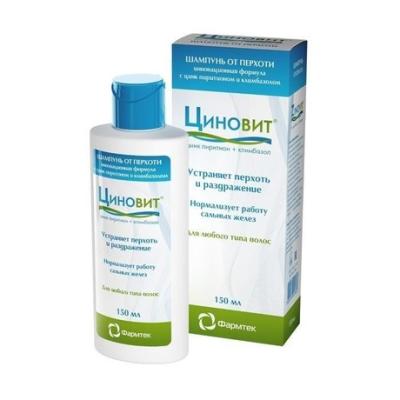 Шампунь ЦИНОВИТ против перхоти и раздражения 150мл