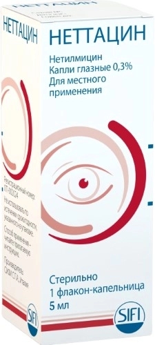 Неттацин капли глазные 0.3% x 5мл №1 фото в интернет-аптеке "Фармсервис"