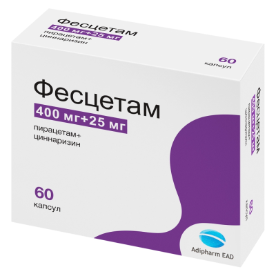 Фесцетам капсулы 400мг+25мг №60 фото в интернет-аптеке "Фармсервис" Фесцетам капсулы 400мг+25мг №60 фото в интернет-аптеке "Фармсервис"