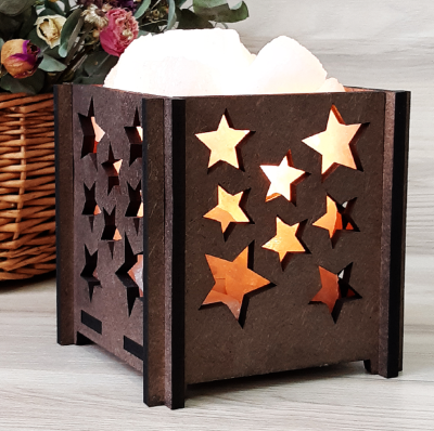 Светильник соляной Корзина Звезды 1,8кг фото в интернет-аптеке "Фармсервис"