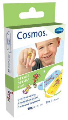 Лейкопластырь COSMOS Kids пластины водоотталк. д/детей с рисунком 2 разм. №20 фото в интернет-аптеке "Фармсервис"