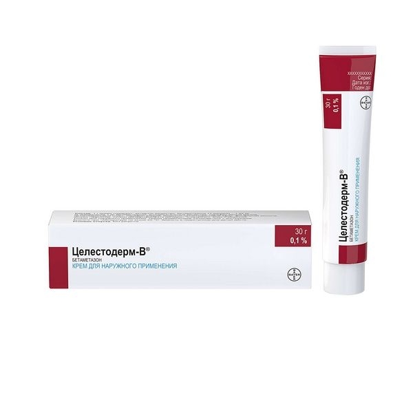 Целестодерм-В крем для наружного применения 0.1% x 30г №1 фото в интернет-аптеке "Фармсервис"