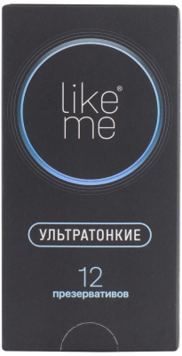 Презерватив LIKE ME №12 ультратонкие