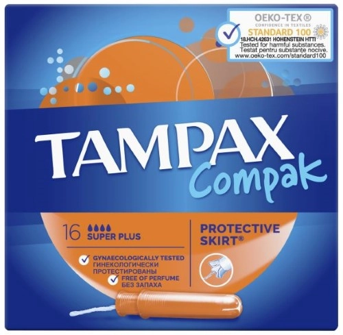 Тампоны гигиенические Tampax Compak Super Plus №16 с апплик. фото в интернет-аптеке "Фармсервис"