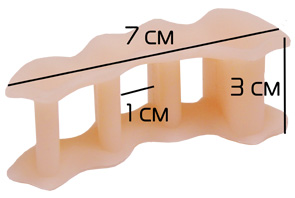 Межпальцевая перегородка силиконовая размер универсальный Крейт C-403 фото в интернет-аптеке "Фармсервис"