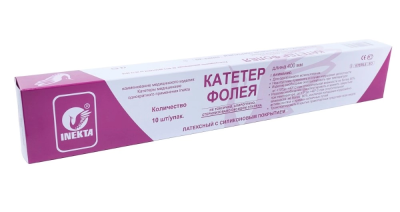 Катетер Фолея 2-х ходовой CH-26 Inekta №10