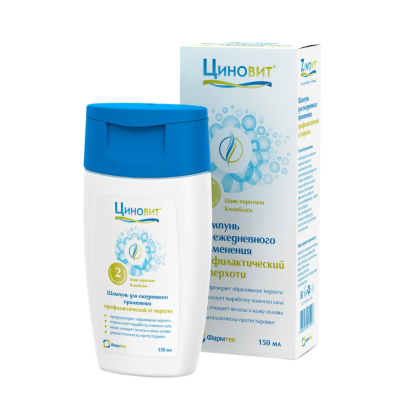 Шампунь ЦИНОВИТ Профилактический против перхоти ежедневный 150мл фото в интернет-аптеке "Фармсервис"