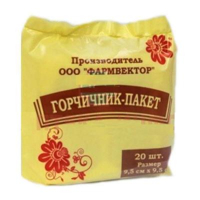 Горчичник-пакет 9,5смх9,5см №20 фото в интернет-аптеке "Фармсервис"