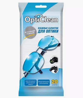 Салфетки OPTICLEAN для оптики влажные №20