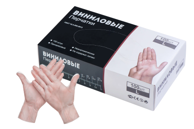 Перчатки смотровые нестерильные размер L (виниловые неопудренные) фото в интернет-аптеке "Фармсервис"