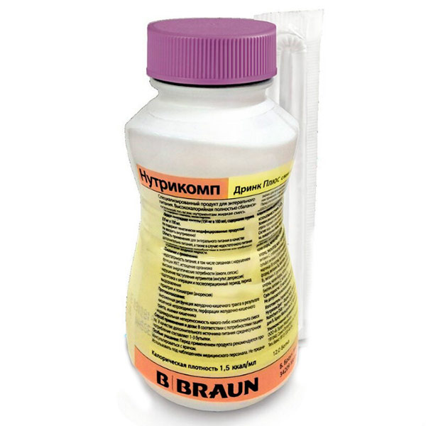 Нутрикомп Дринк плюс смесь жидкая с банановым вкусом 200мл фото в интернет-аптеке "Фармсервис"