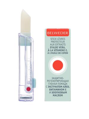 Помада для губ BELWEDER защитно-регенирирующая с алоэ, витамином Е, хлопковое масло 4г фото в интернет-аптеке "Фармсервис"