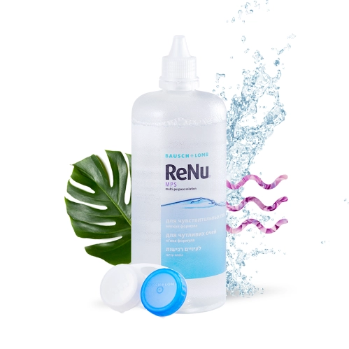 Раствор для контактных линз RENU MPS 360мл для чувствительных глаз + контейнер фото в интернет-аптеке "Фармсервис"
