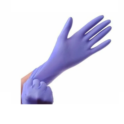 Перчатки смотровые нестерильные размер M (нитриловые неопудренные) фиолетово-голубые фото в интернет-аптеке "Фармсервис"