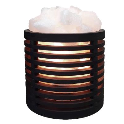 Светильник соляной гималайская соль Деревянный с узором Невесомость круглая 2кг фото в интернет-аптеке "Фармсервис"