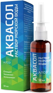 АкваСол Морская вода и Алоэ спрей 50мл фото в интернет-аптеке "Фармсервис" АкваСол Морская вода и Алоэ спрей 50мл фото в интернет-аптеке "Фармсервис"