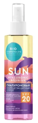 Спрей Bio cosmetolog Professional солнцезащитный Гиалуроновый SPF-20 190мл