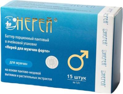 Нерей форте для мужчин суппозитории пантовые №15