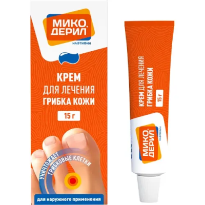 Микодерил туба алюминевая (крем для наружного применения) 1% 15г Микодерил туба алюминевая (крем для наружного применения) 1% 15г