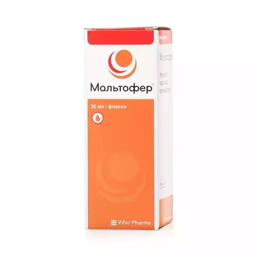 Мальтофер капли для приёма внутрь 50мг/мл x 30мл №1 фото в интернет-аптеке "Фармсервис"