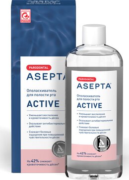 Асепта Актив ополаскиватель для полости рта 250мл