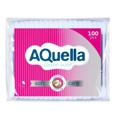 Ватные палочки AQUELLA №100 (п/э.) фото в интернет-аптеке "Фармсервис"