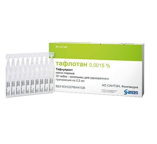 Тафлотан тюбик-капельница (капли глазные) 0,0015% 0,3мл №30 фото в интернет-аптеке "Фармсервис"