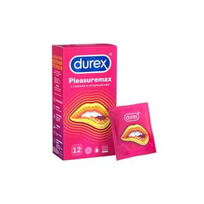 Презерватив Durex Pleasuremax (рельефные полоски и точки) №12