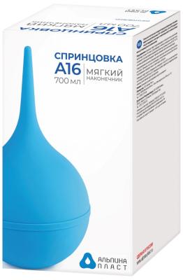 Спринцовка ПВХ А №16 (мягкий наконечник) (инд. уп.)