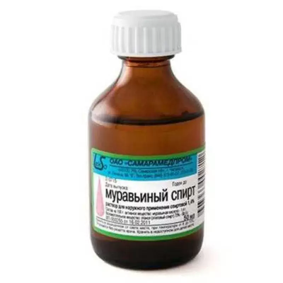 Муравьиный спирт раствор для наружного применения, [спиртовой] 1.4% x 50мл №1 фото в интернет-аптеке "Фармсервис"