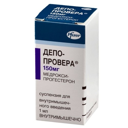 Депо-Провера суспензия для внутримышечного введения 150мг/мл x 1мл №1 фото в интернет-аптеке "Фармсервис" Депо-Провера суспензия для внутримышечного введения 150мг/мл x 1мл №1 фото в интернет-аптеке "Фармсервис"