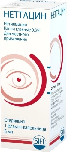 Неттацин капли глазные 0.3% x 5мл №1 фото в интернет-аптеке "Фармсервис"