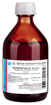 ЧЕМЕРИЧНАЯ ВОДА раствор для наружного применения 50мл/100мл x 100мл №1 фото в интернет-аптеке "Фармсервис"
