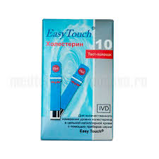 Тест-полоска EASY TOUCH холестерин №10 фото в интернет-аптеке "Фармсервис"
