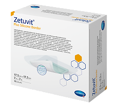 Повязка ZETUVIT Plus Silicone Border суперабсорбирующая стер. с силик. слоем 17,5см х 17,5см №10 фото в интернет-аптеке "Фармсервис"